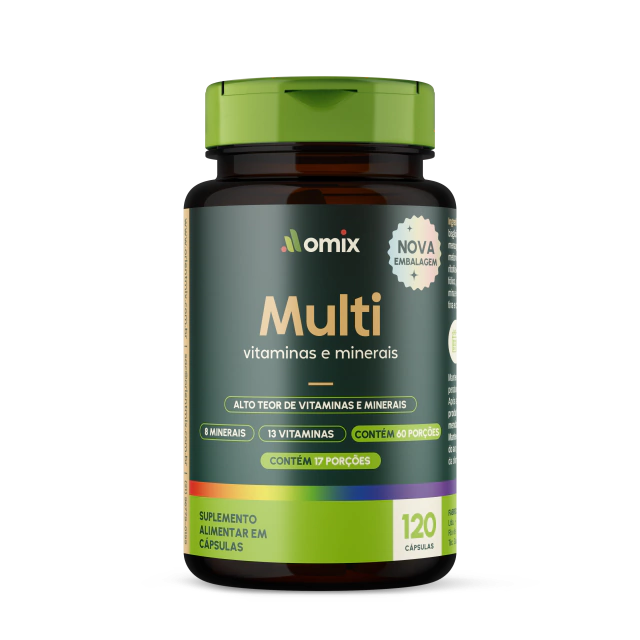 OMIX MULTIVITAMINICO E MINERAL 120 CAP