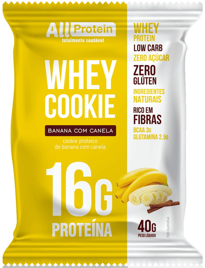 ALL PROTEIN COOKIE 40G BANANA C. CANELA